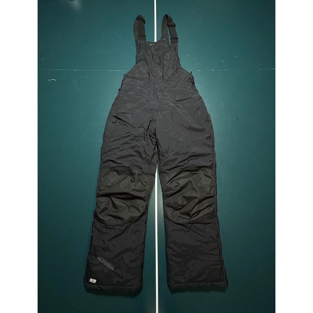 BRP Ski-Doo Bombardier Snowmobile‎ Insulated Snow Pants Bibs Men's Medium Black